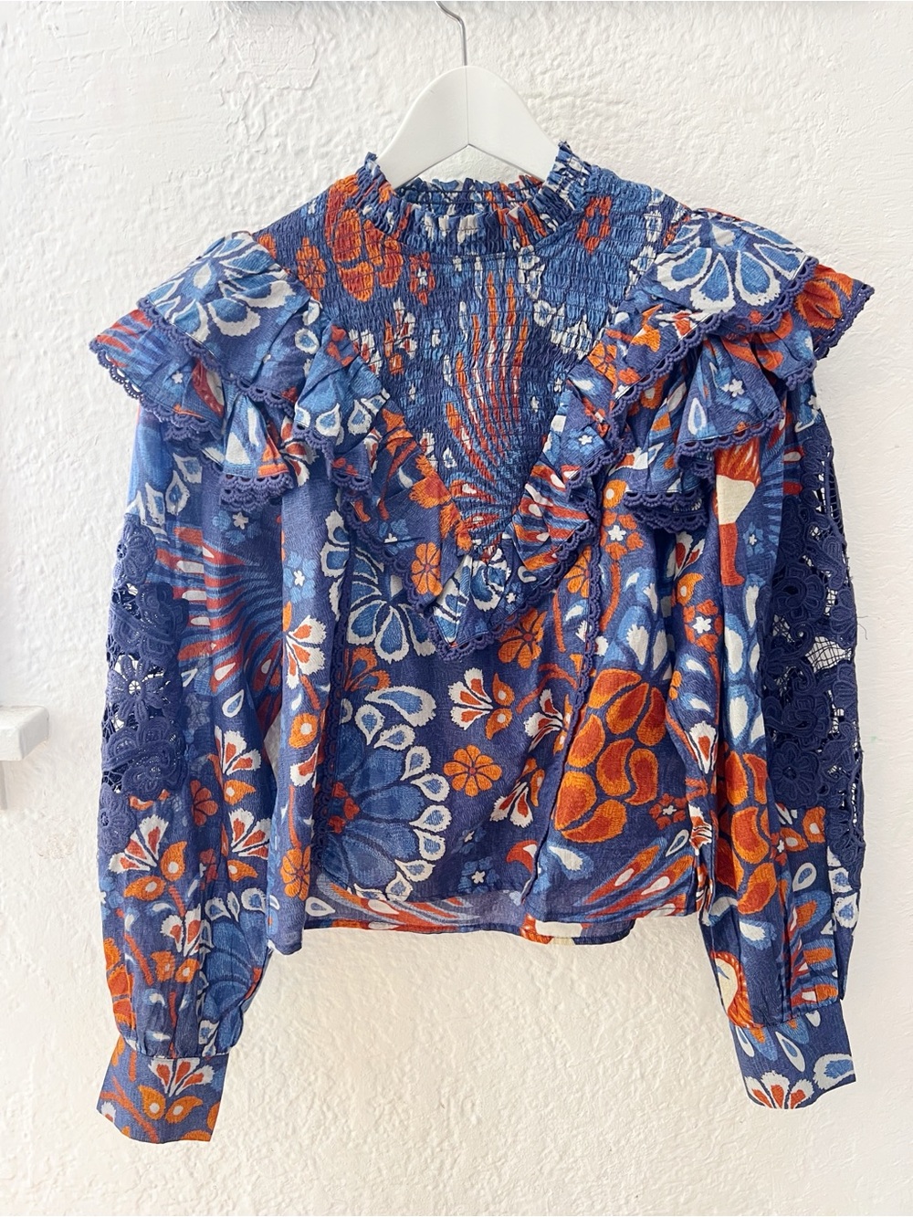 Farm Rio Floral Print Top - Picture 4 of 6